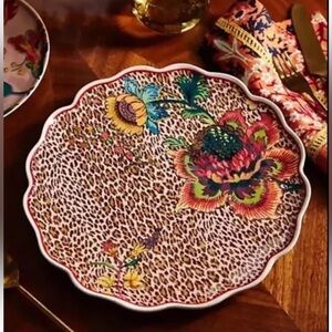 House of Hackney Anthropologie Leopard Dinner Plate NWOT